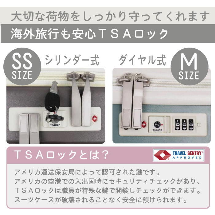 【フロントオープン・USB付き】機内持ち込み Mサイズ 軽量 スーツケース BASILO-902