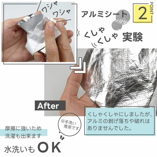 保冷保温シート 生地 日本製 保冷シート アルミシート 60cm×50cm 手芸 ミシンで縫える カットクロス 断熱 保冷バッグ ランチバッグ お弁当袋